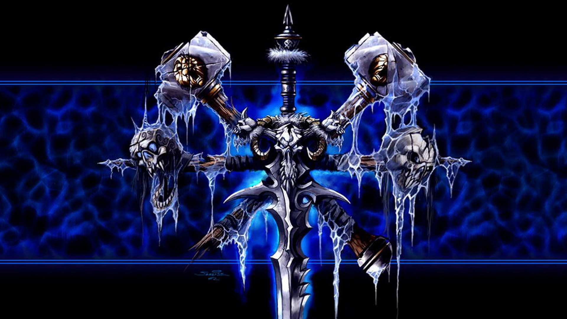 Логотип WarCraft Frothen Throne обои