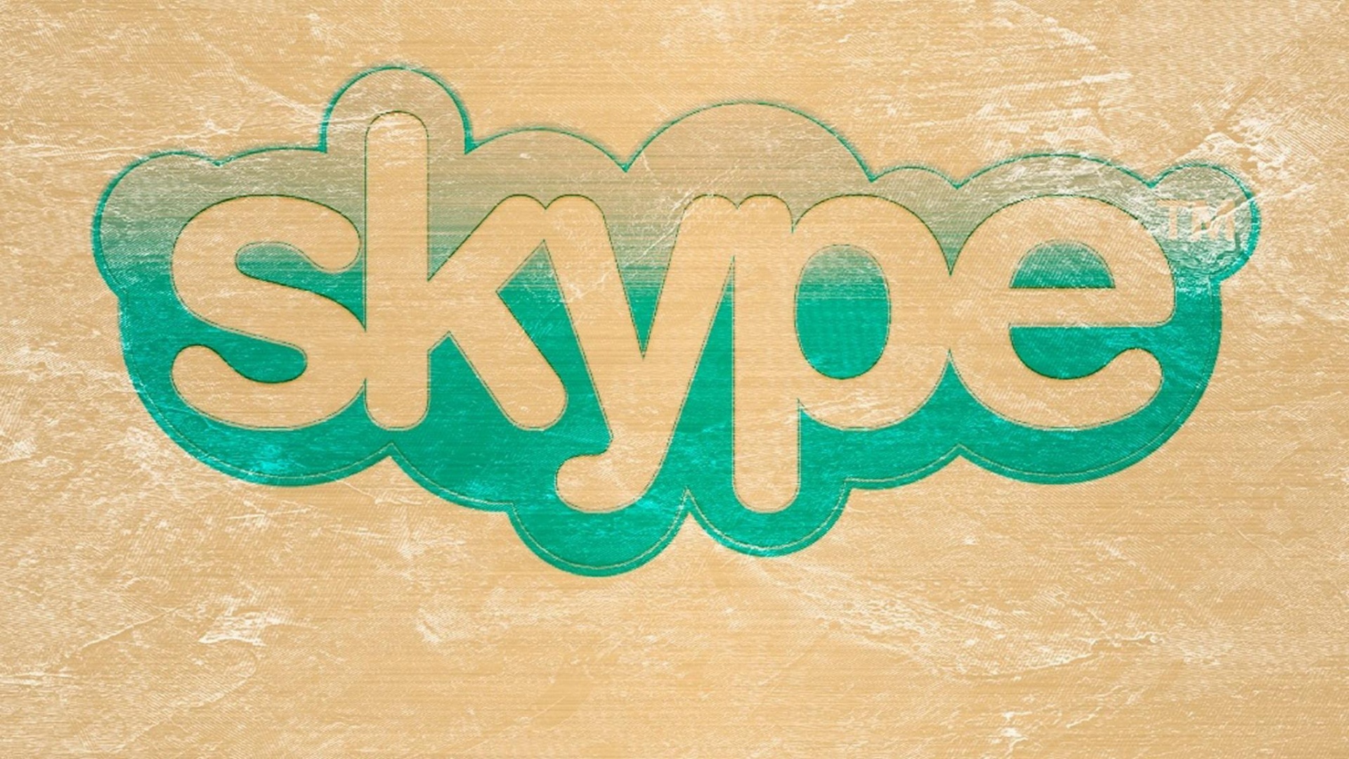 Логотип Скайп на доске обои