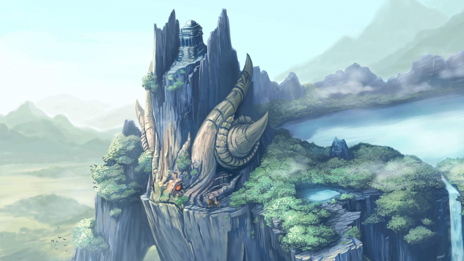 Храм на живой скале обои