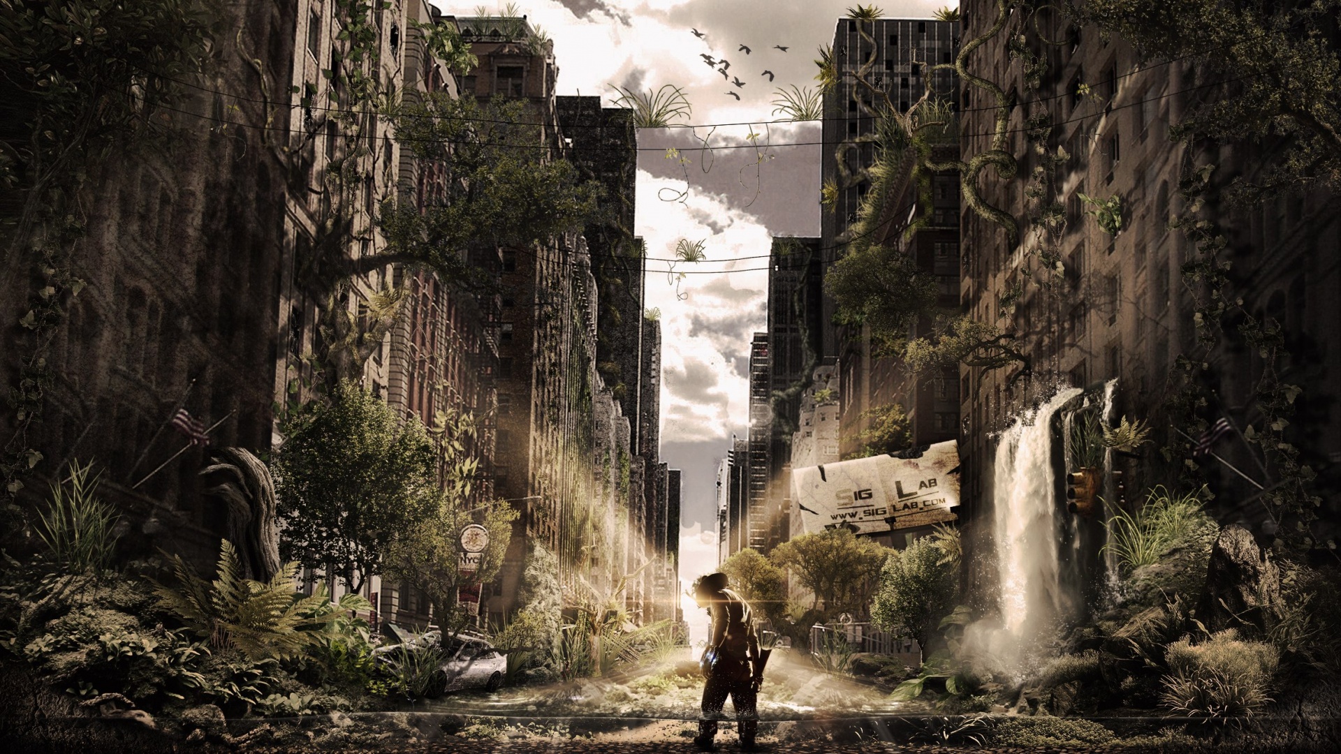 Постапокалиптический мир обои