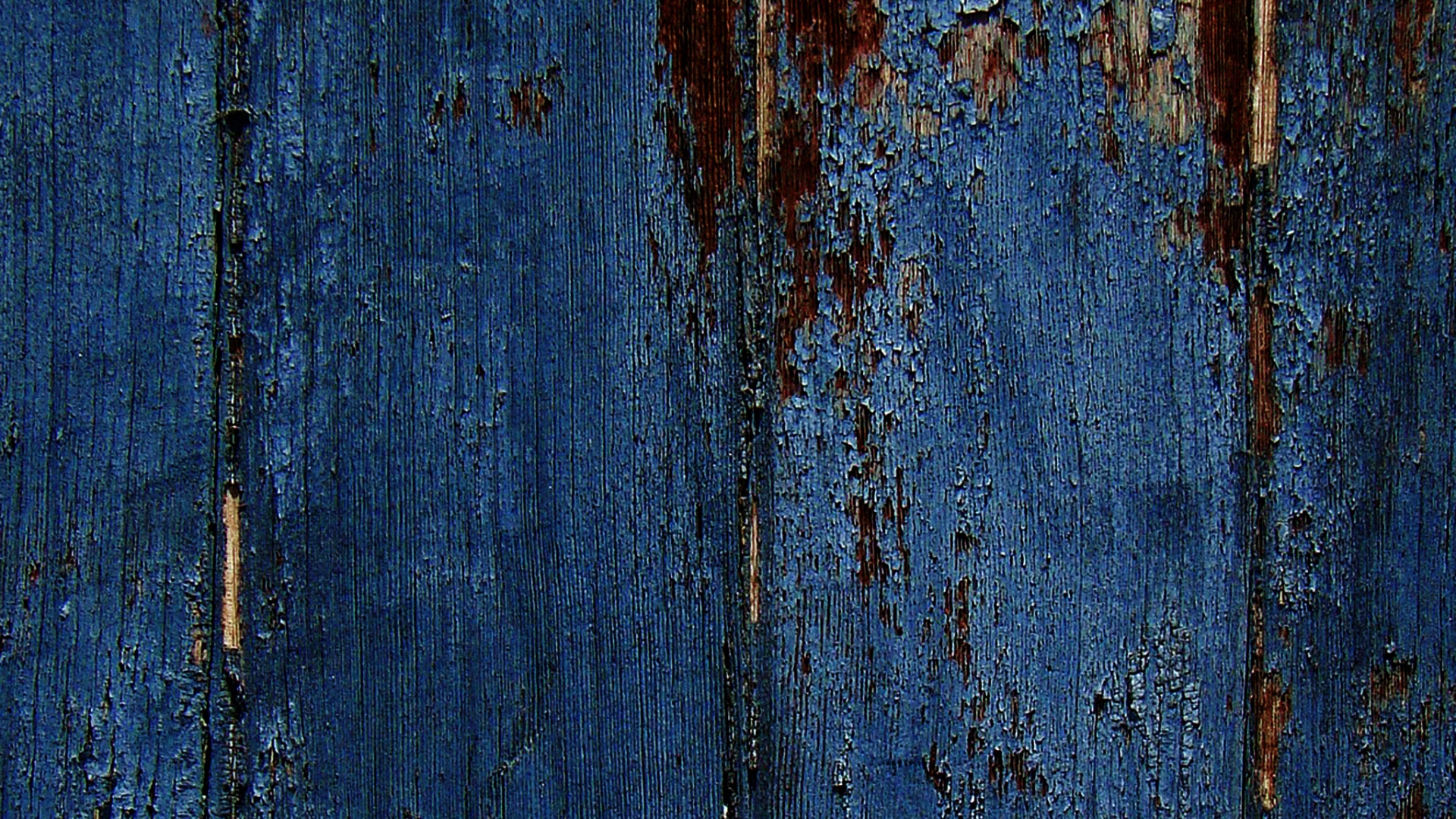 Облупившаяся синяя краска обои