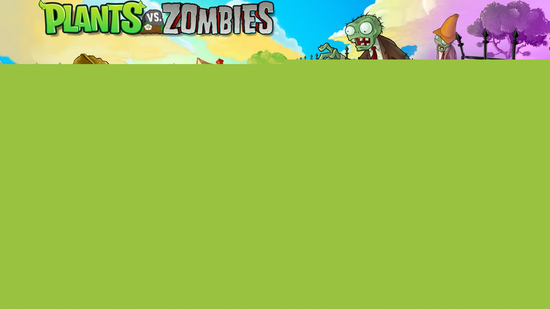 Plants vs zombies обои