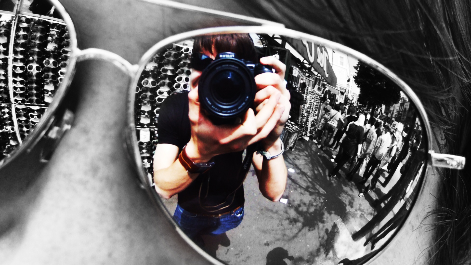 В очках обои