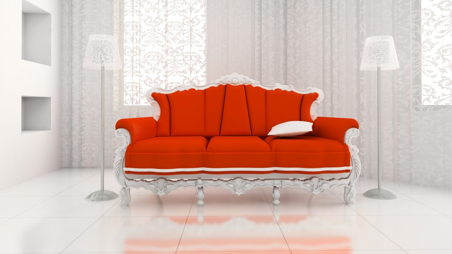 Диван в стиле ампир обои