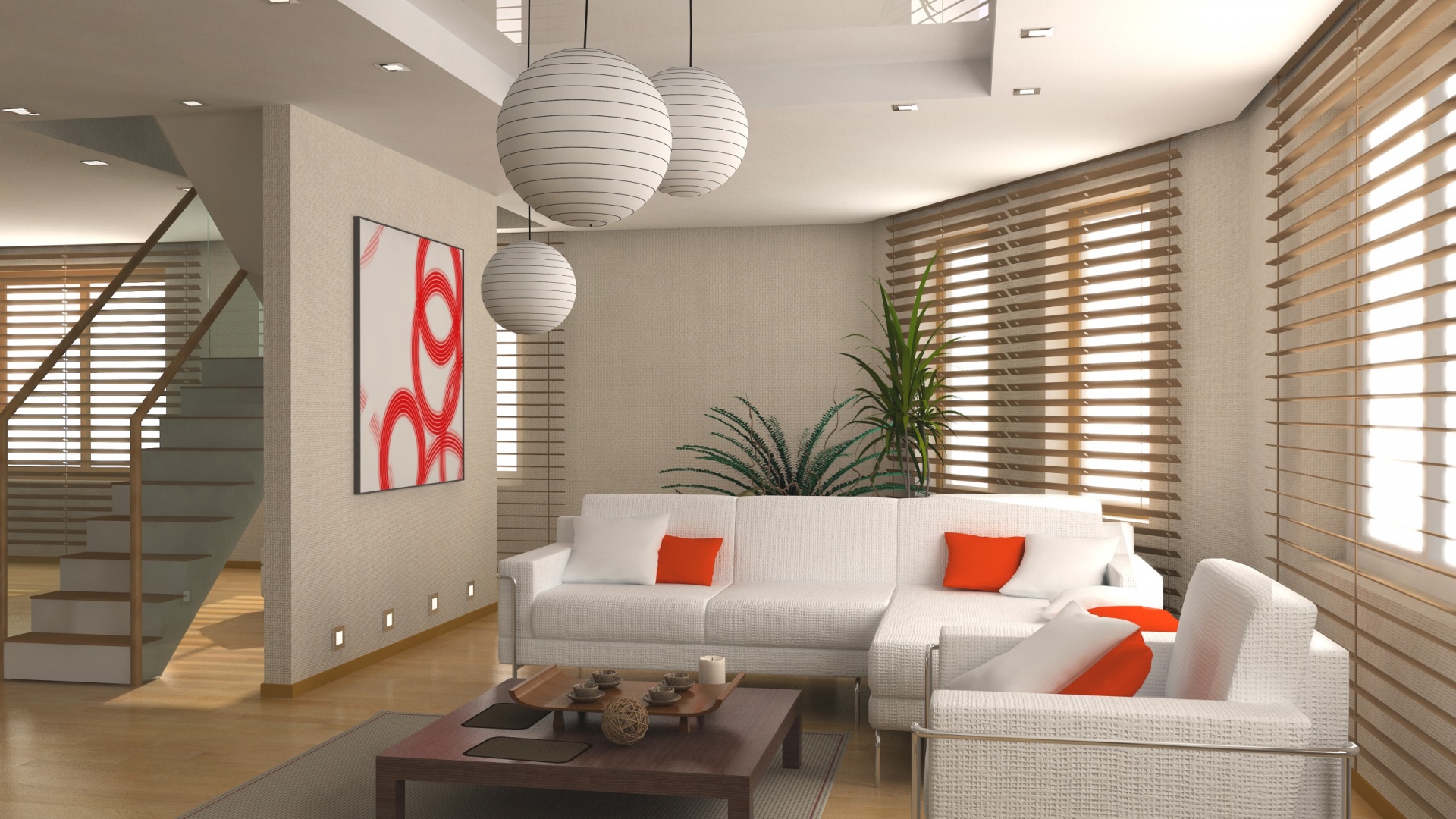 Китайская гостинная обои