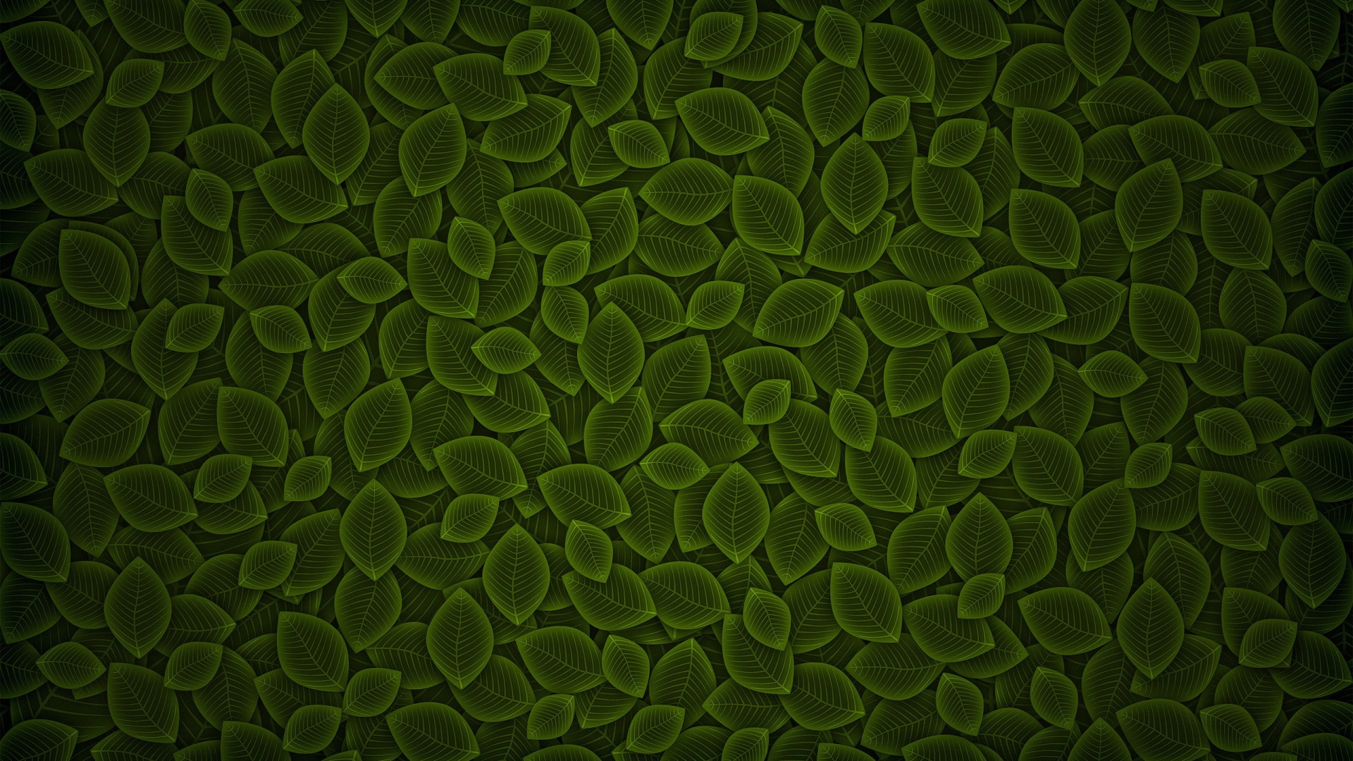 Векторные зеленые листья обои