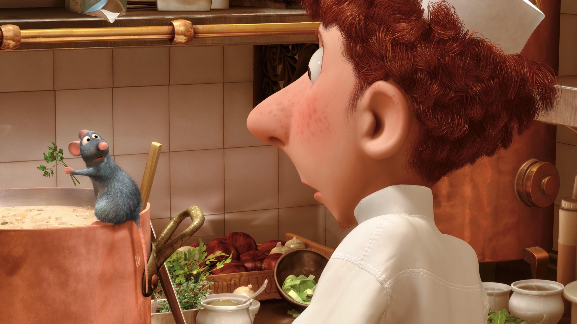 Рататуй варит суп обои