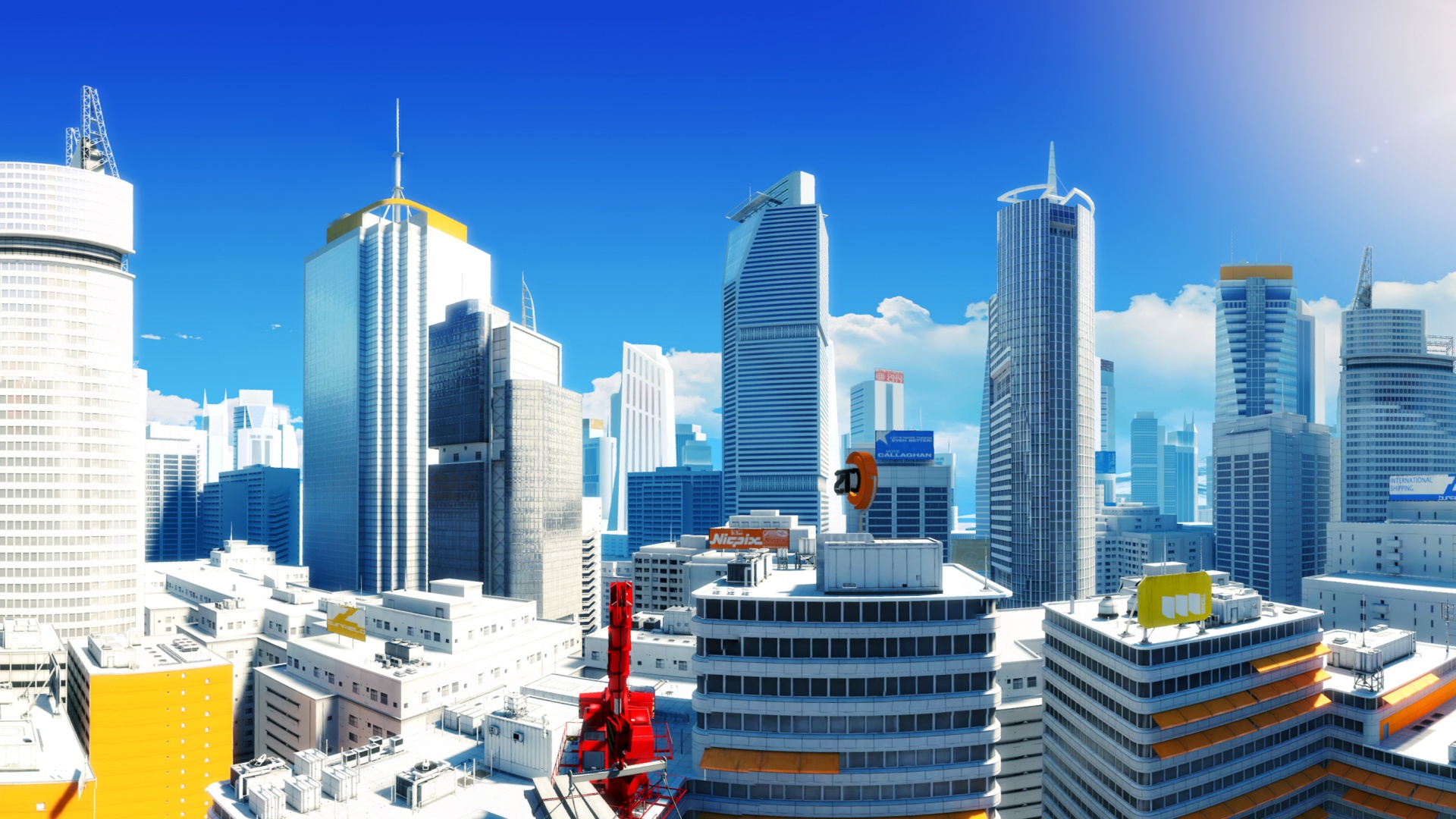 Город Mirrors Edge обои