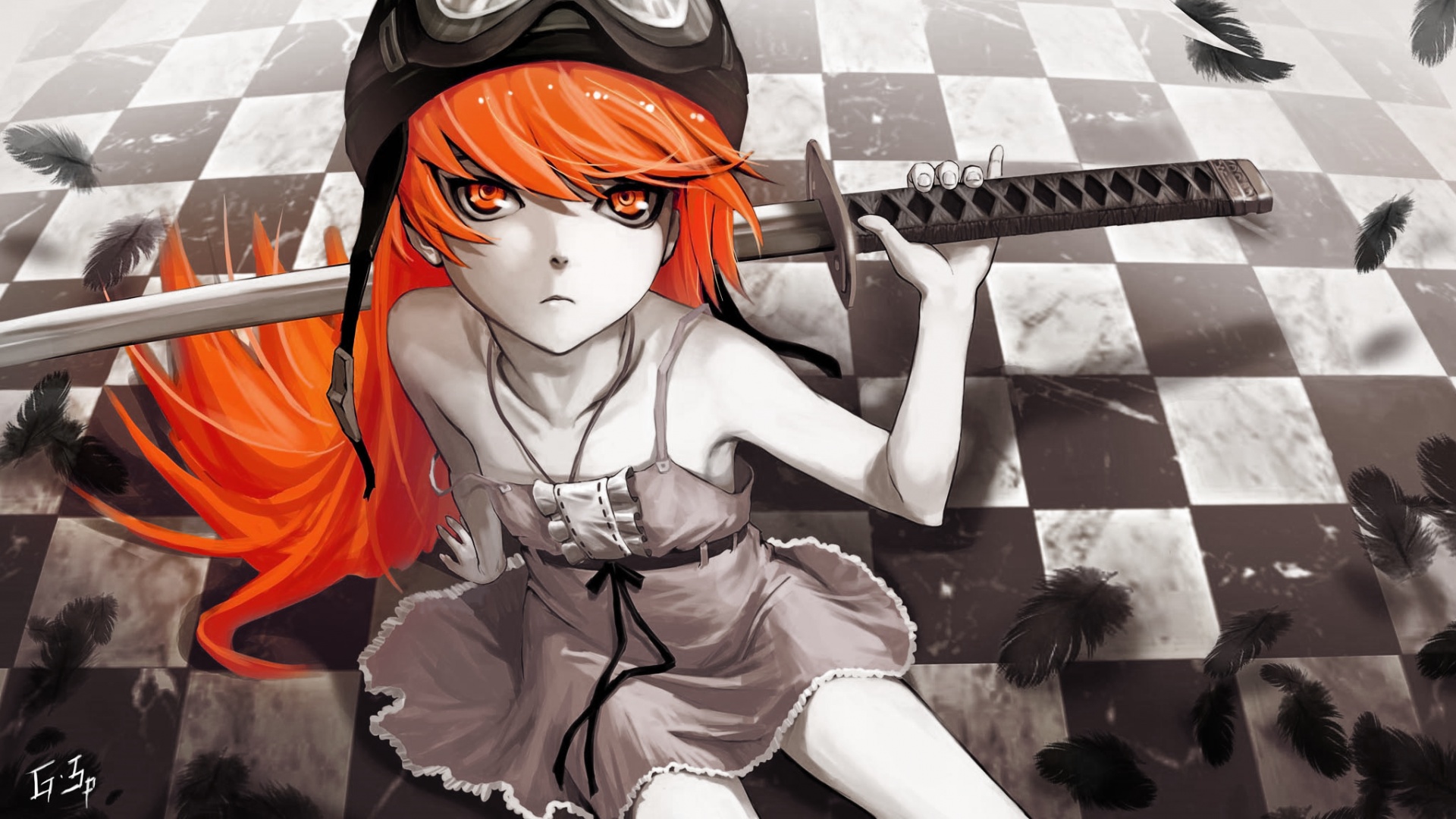 Полувампир из Bakemonogatari обои