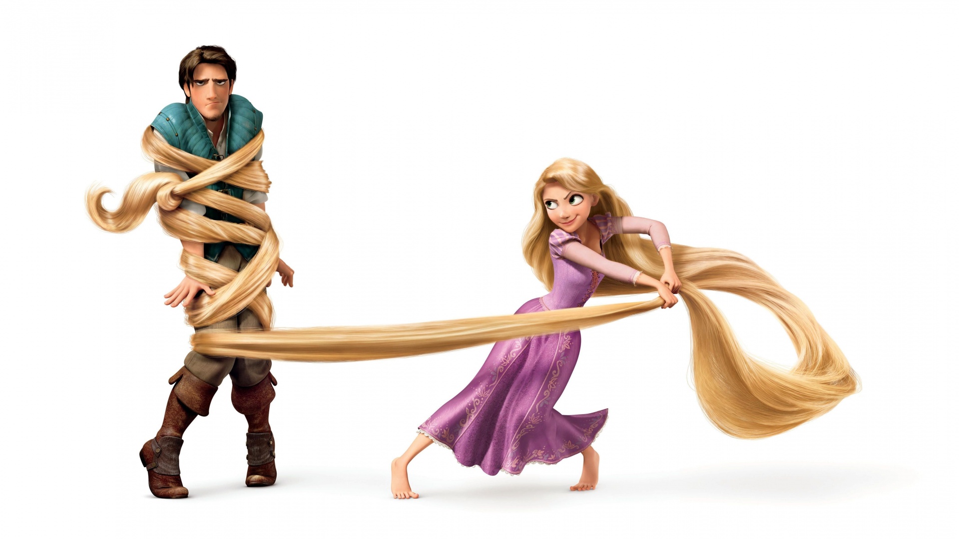 Рапунцель и пойманный Флин обои