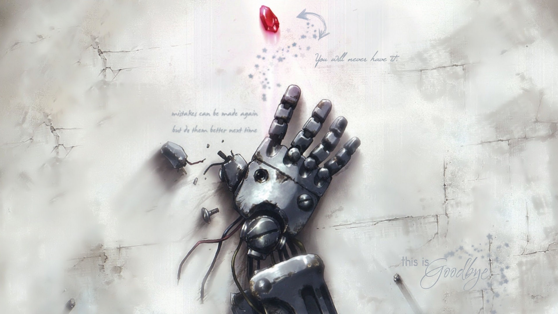 Автопротез из анимэ Стальной Алхимик обои