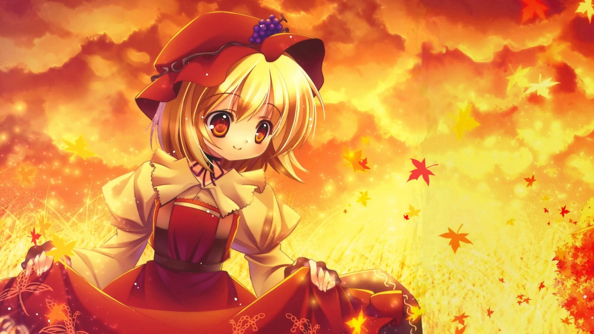 Девочка в поле обои