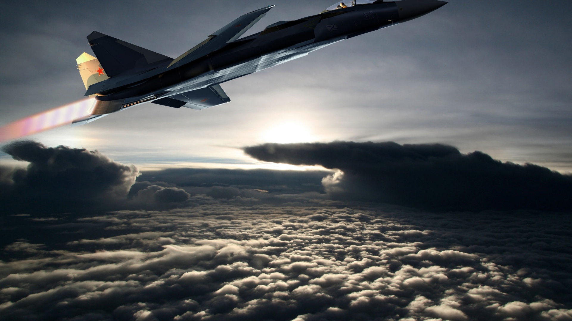 Истребители в небе обои