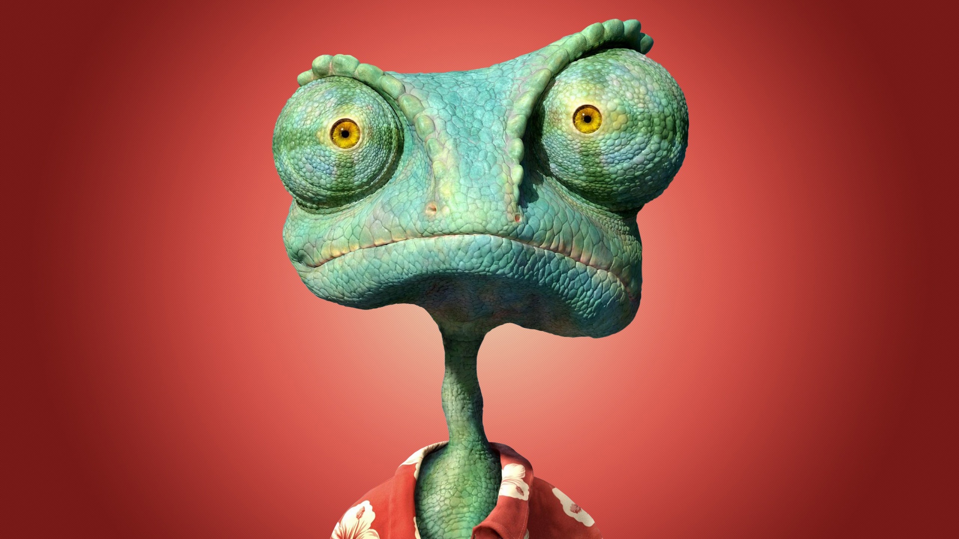 Ранго на красном фоне обои