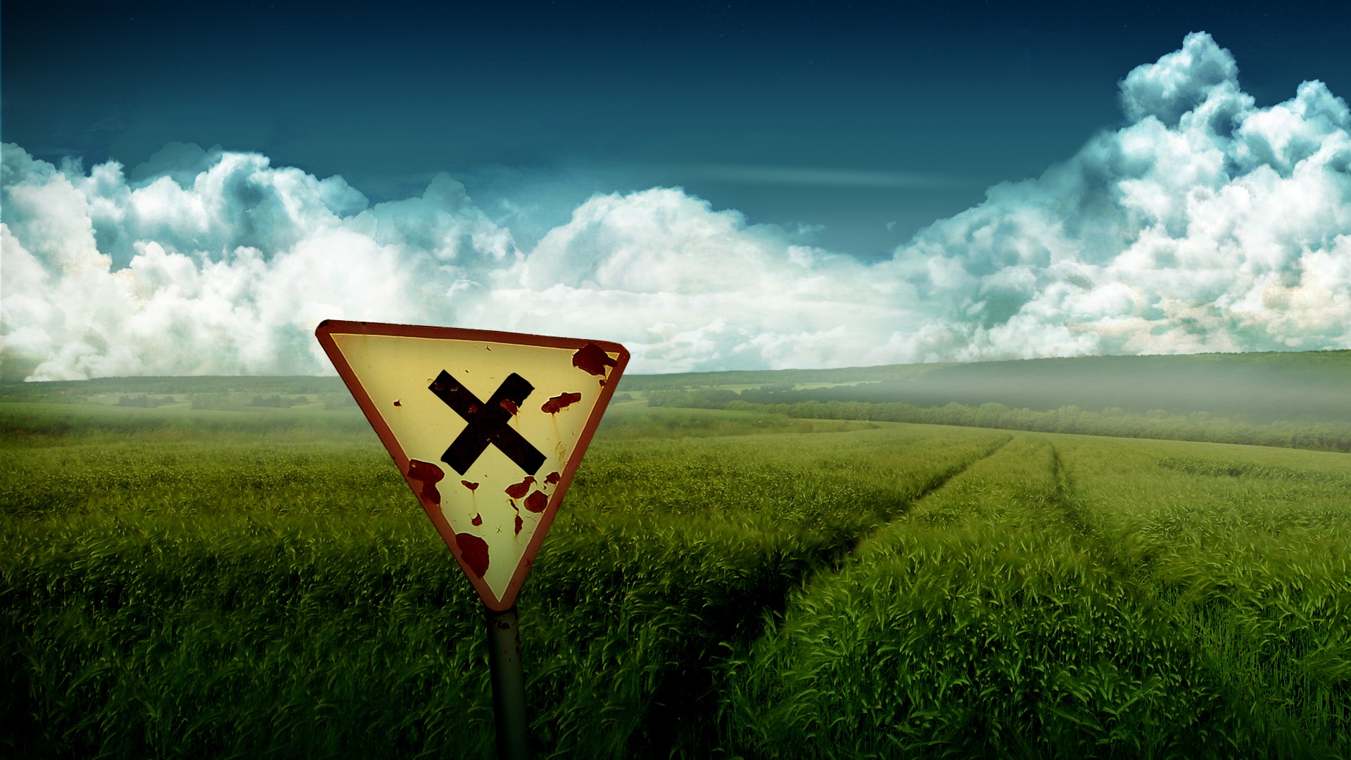 Знак с крестом обои