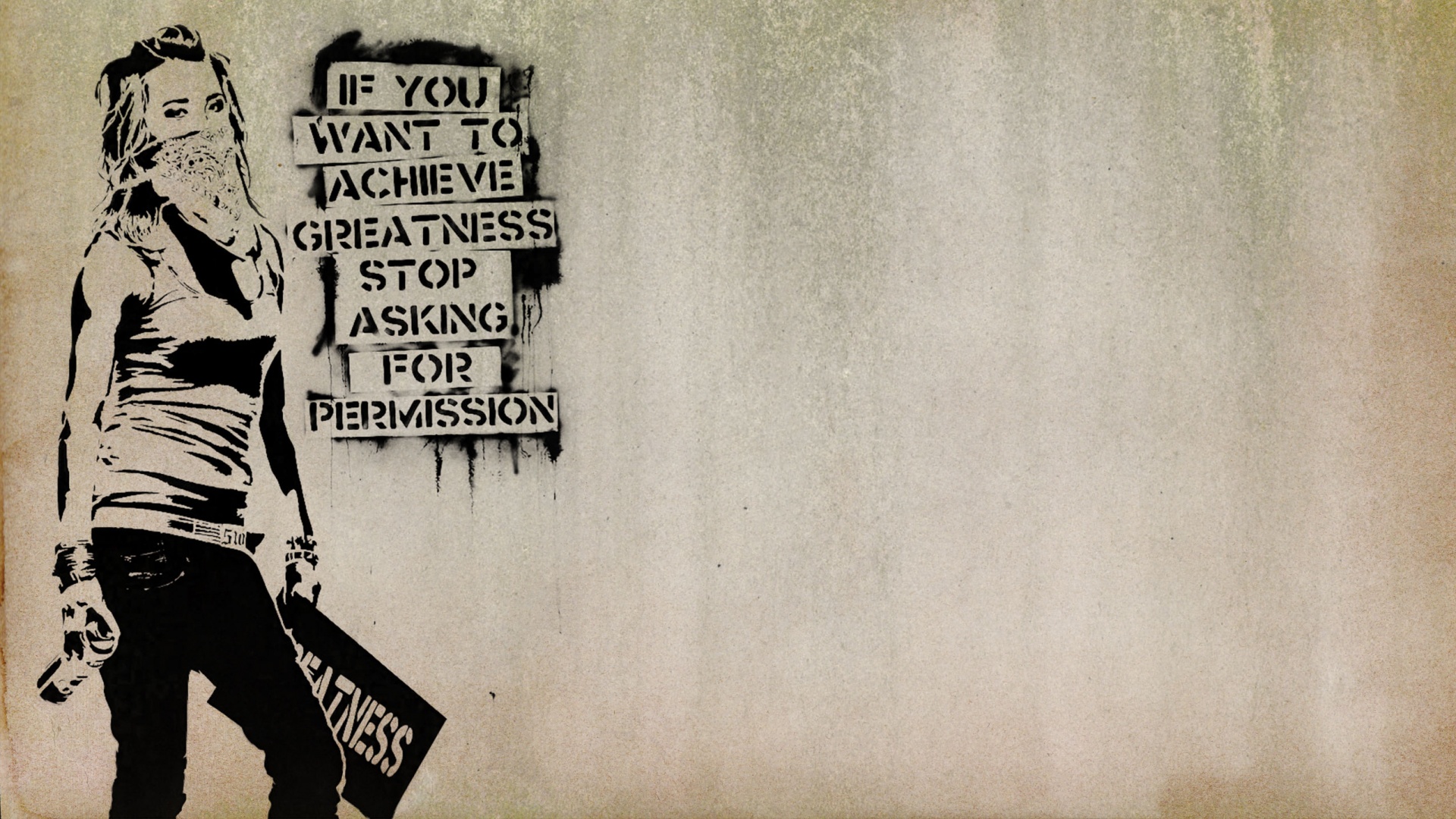 Девушка с баллончиком обои