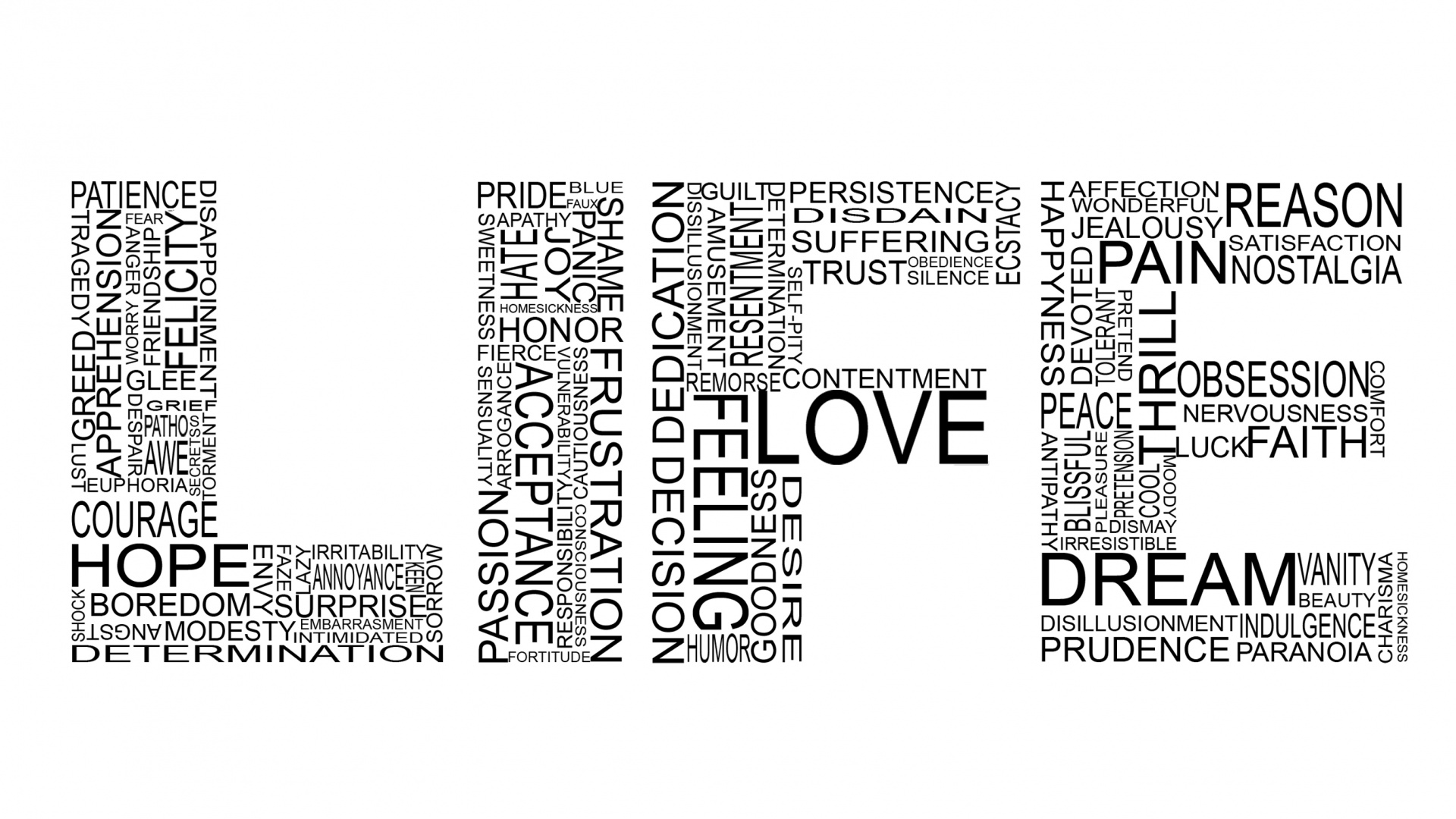 Жизнь в словах обои