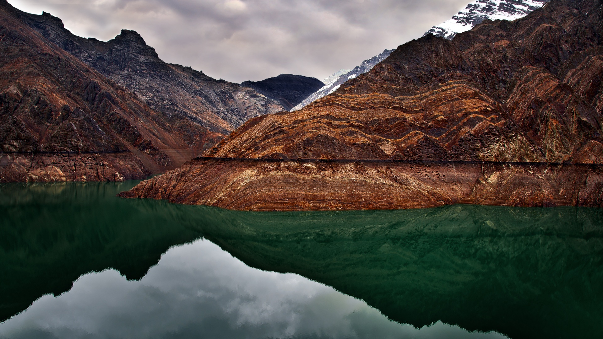 Горное озеро обои