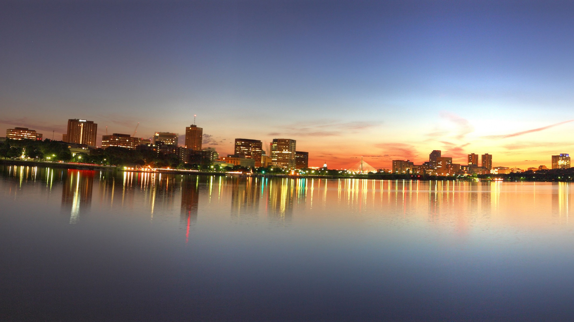 Панорама Бостона обои