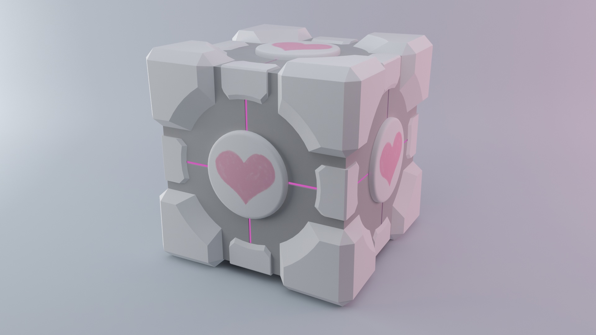 Взвешенный куб-компаньон обои