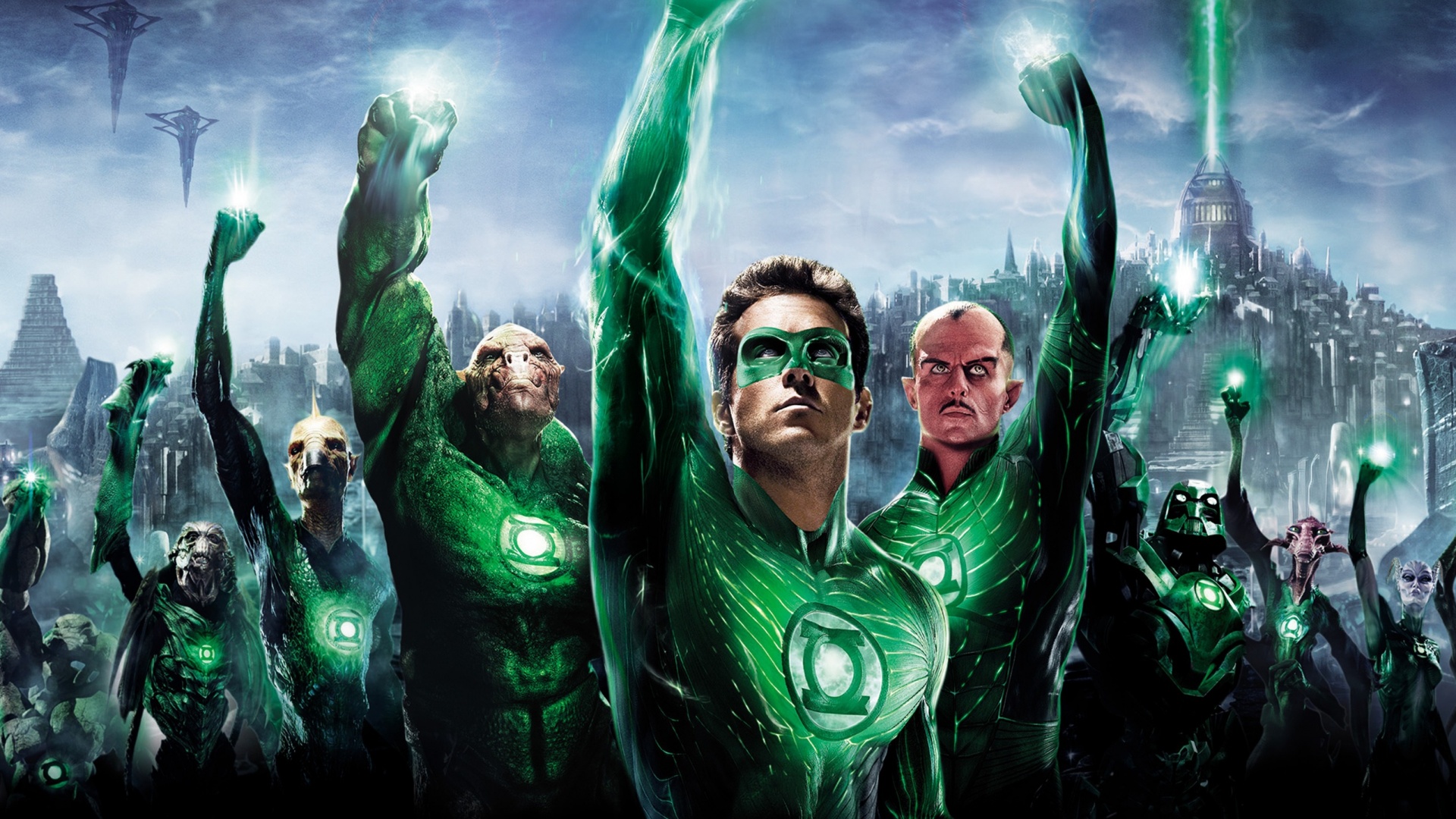 Зеленый фонарь обои