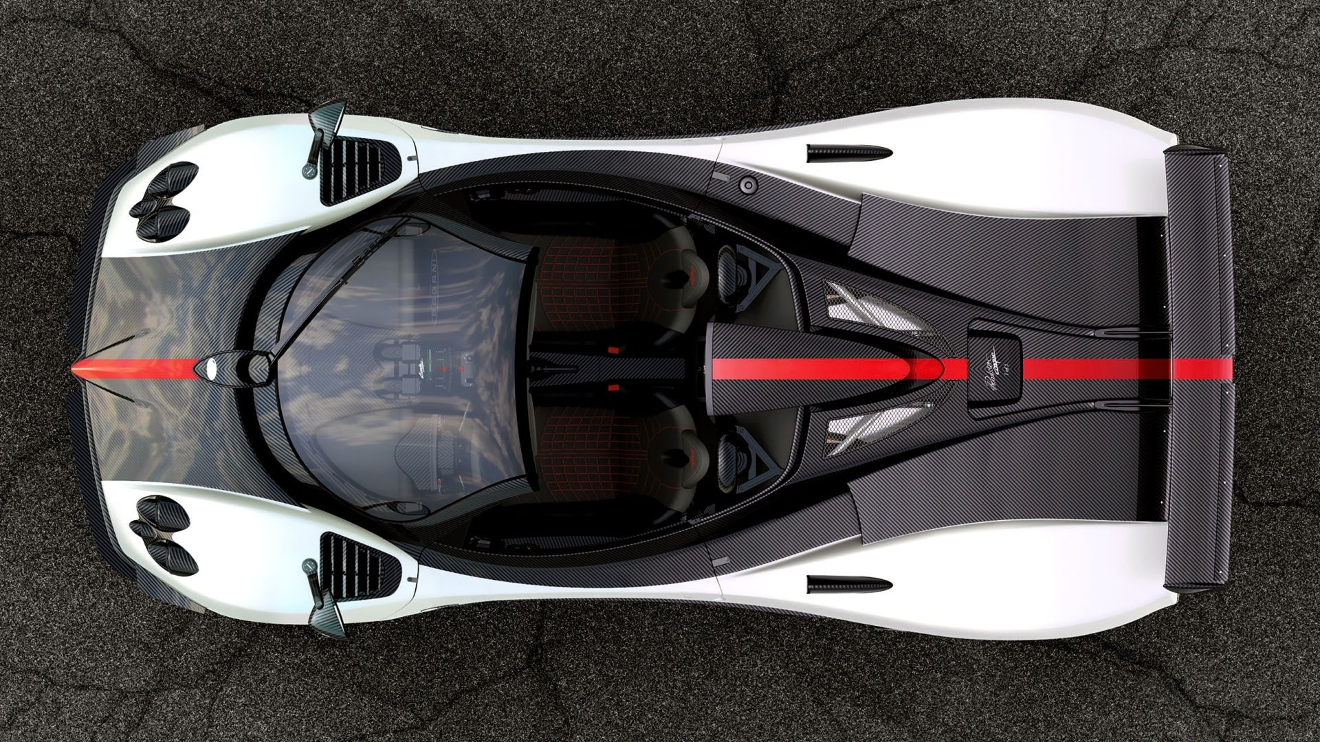 Пагани Зонда вид сверху обои