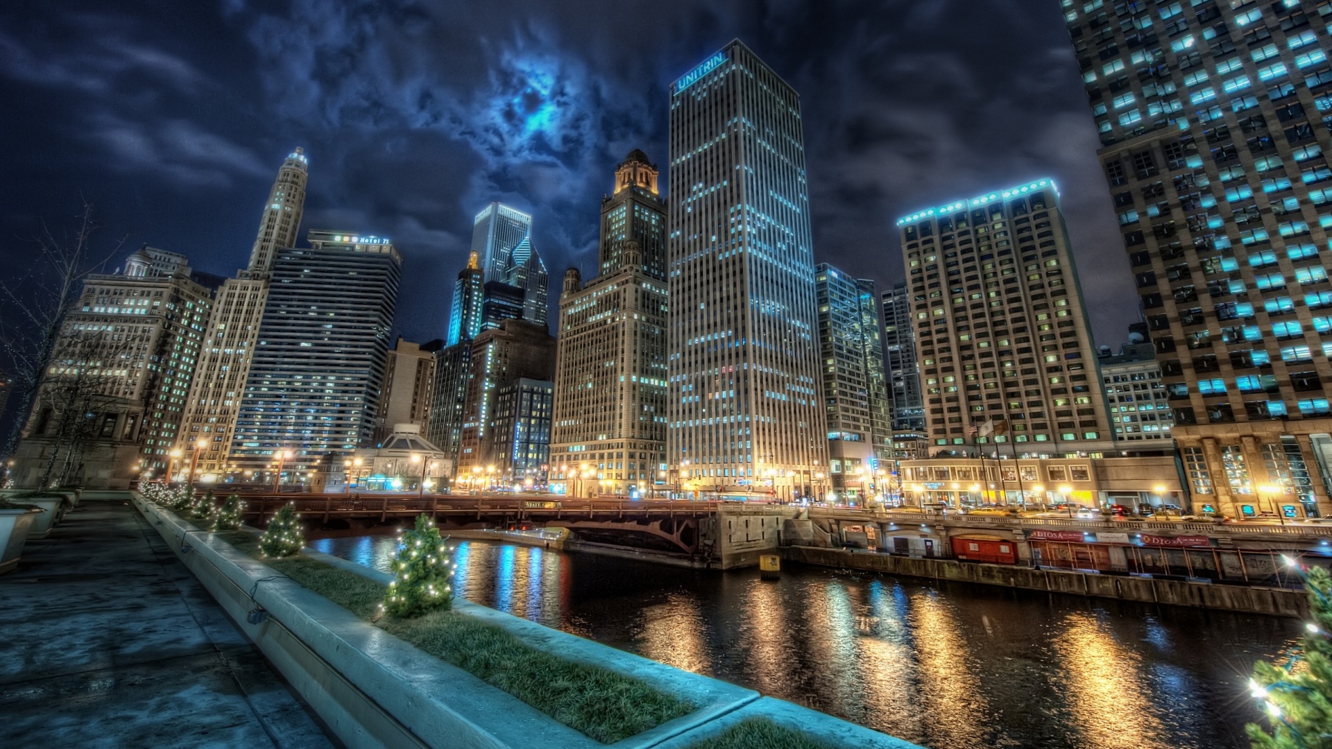 Потрясающий городской вид обои