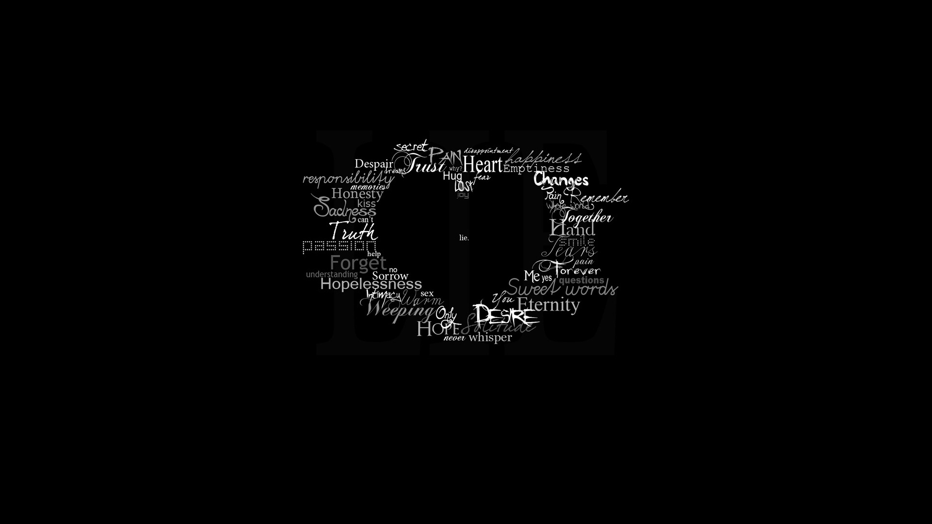 Слова о любви обои