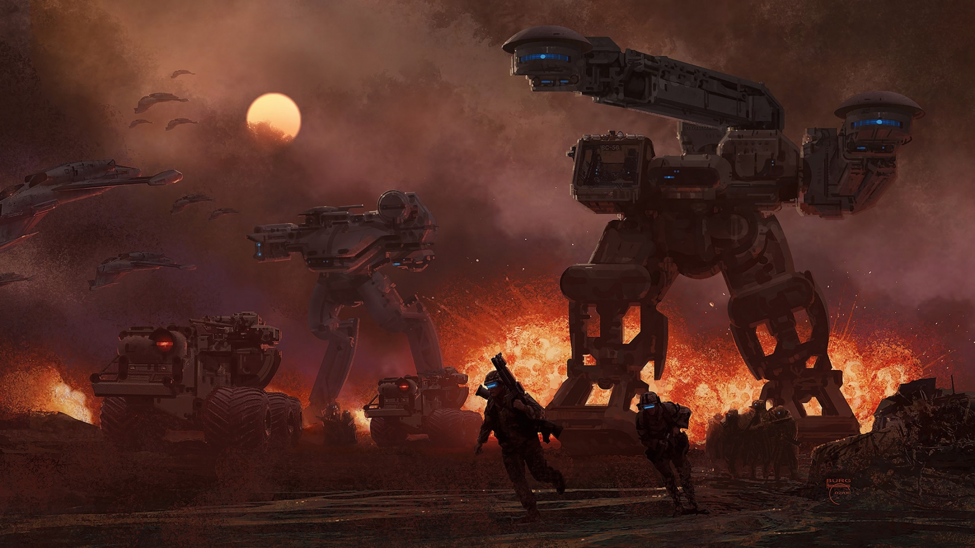 Война будущего обои