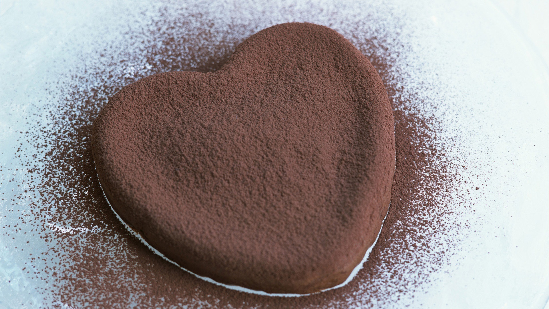 Шоколадное сердце обои