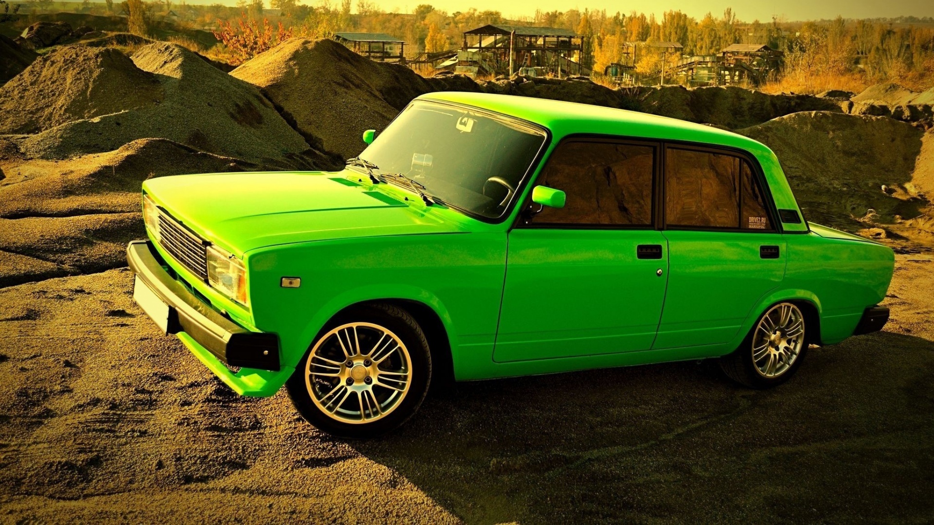 Кислотные жигули обои