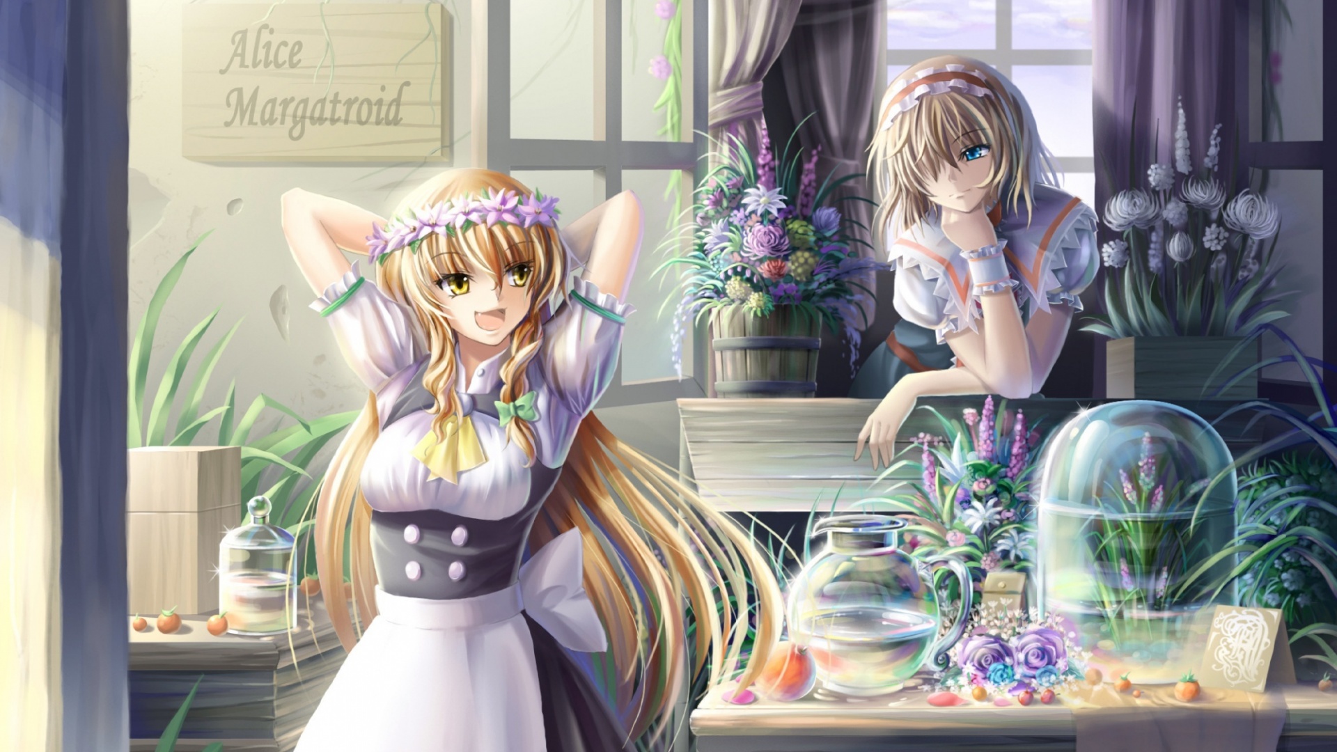 Анимешное утро обои