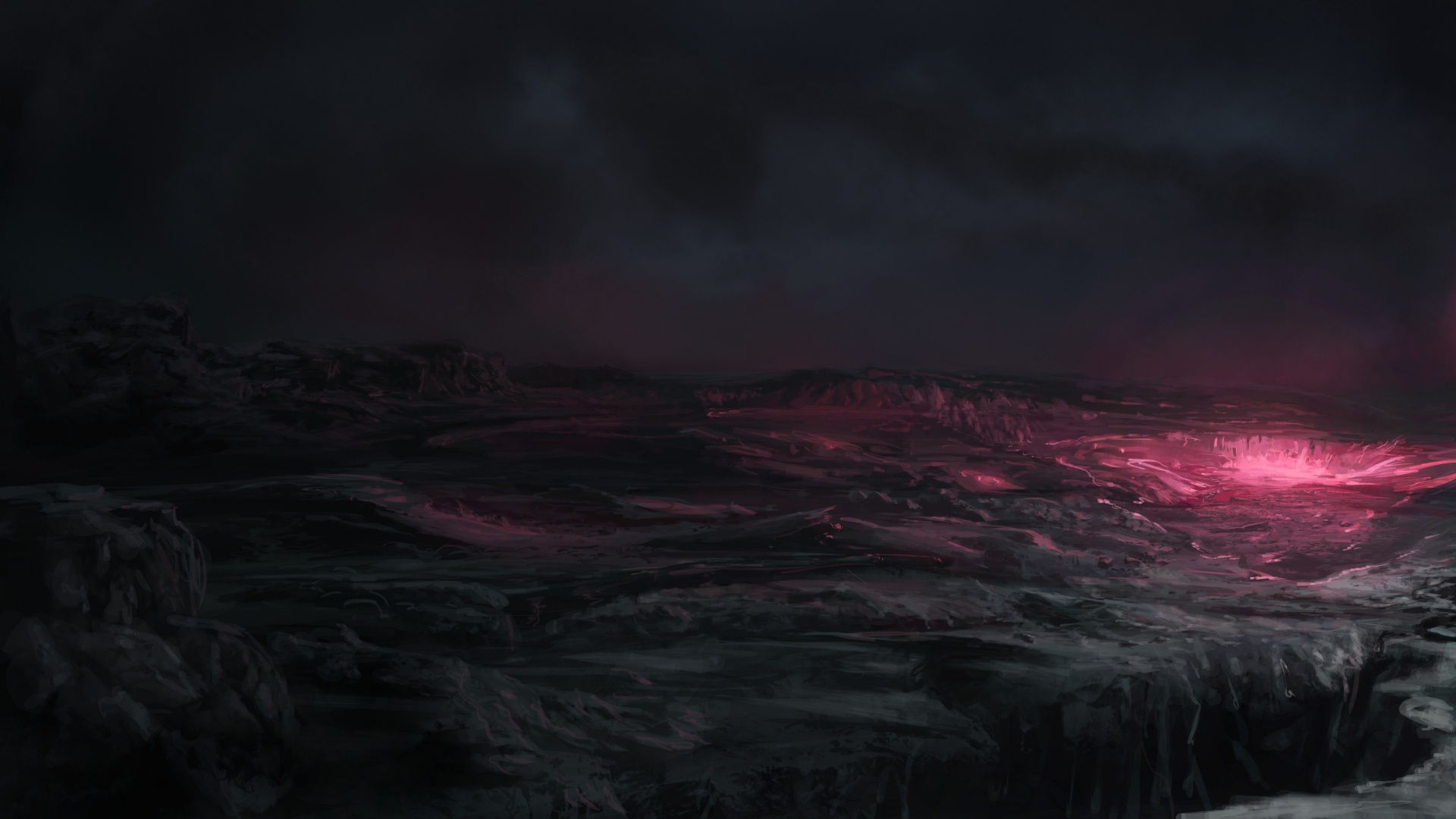 Безжизненная каменная долина обои