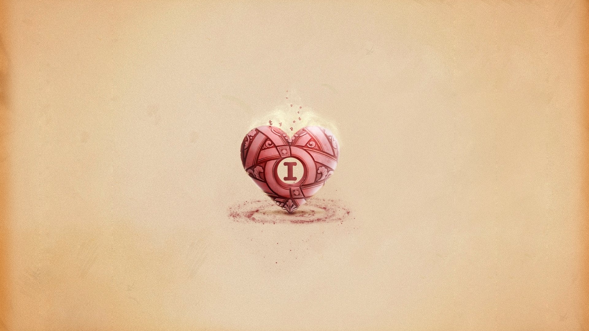 Креативное минималистичное сердце обои