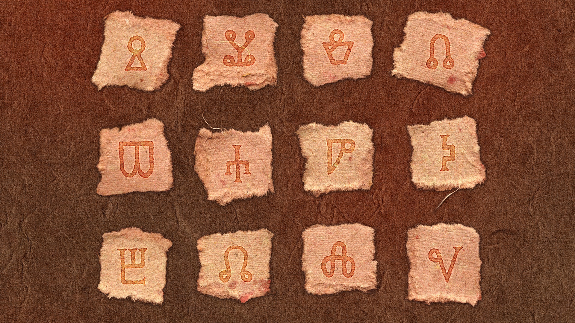 Бумажные символы обои