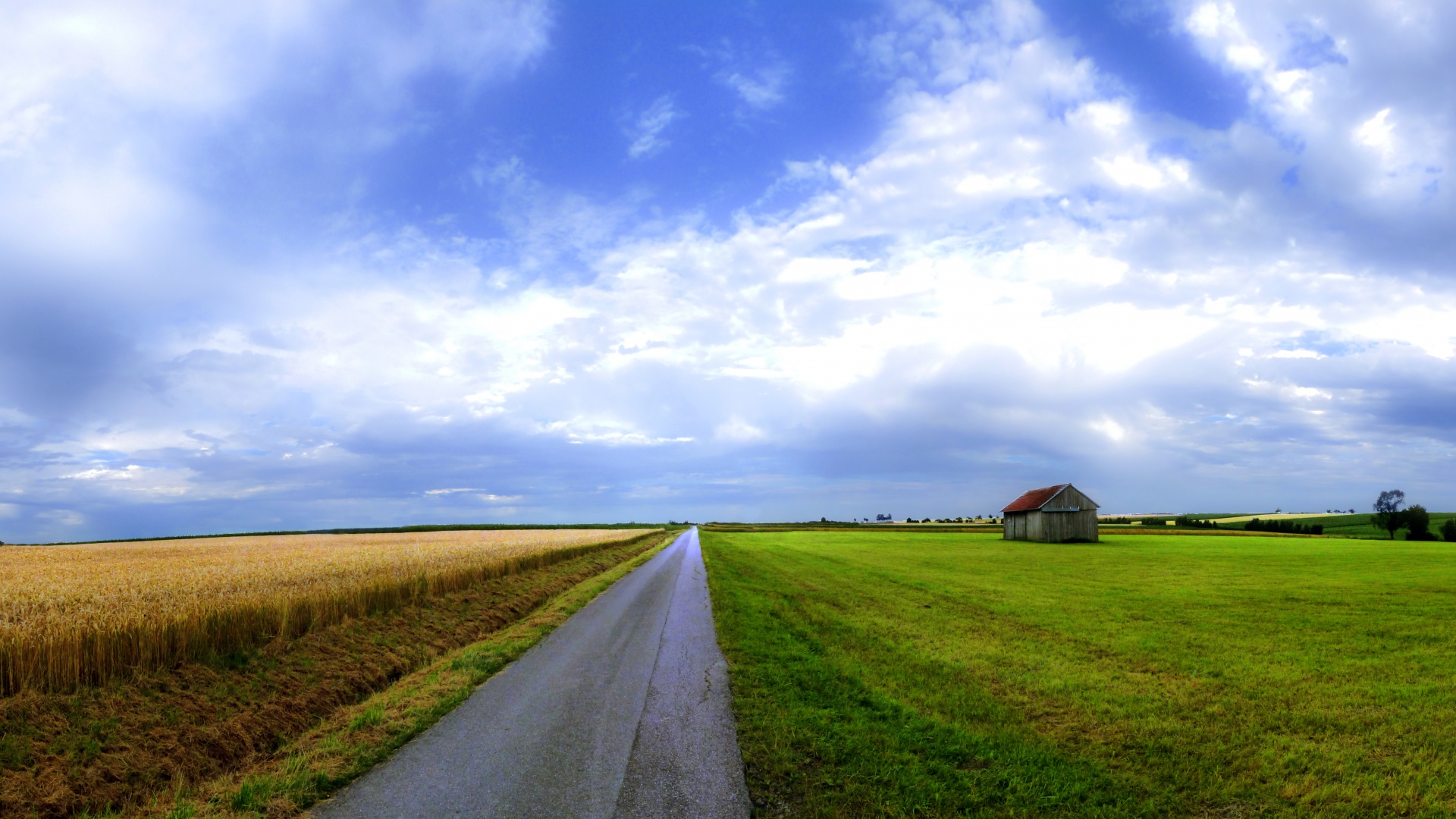 Сельский пейзаж обои