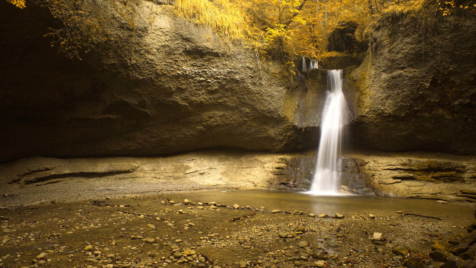 Водопад в Швейцарии обои