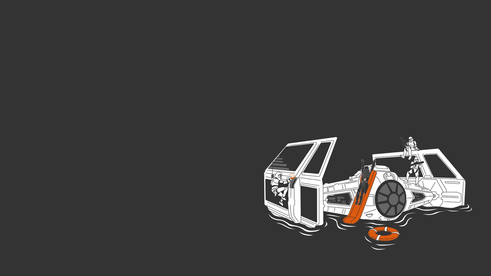 Истребитель империи в экстренной ситуации обои