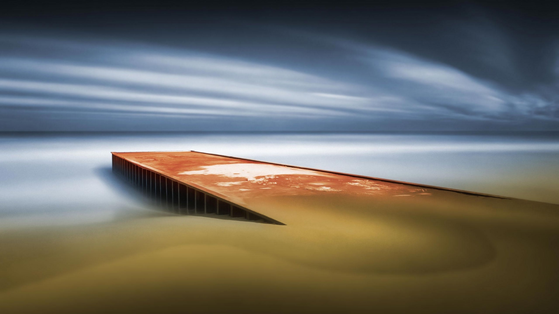 Пирс на пляже обои