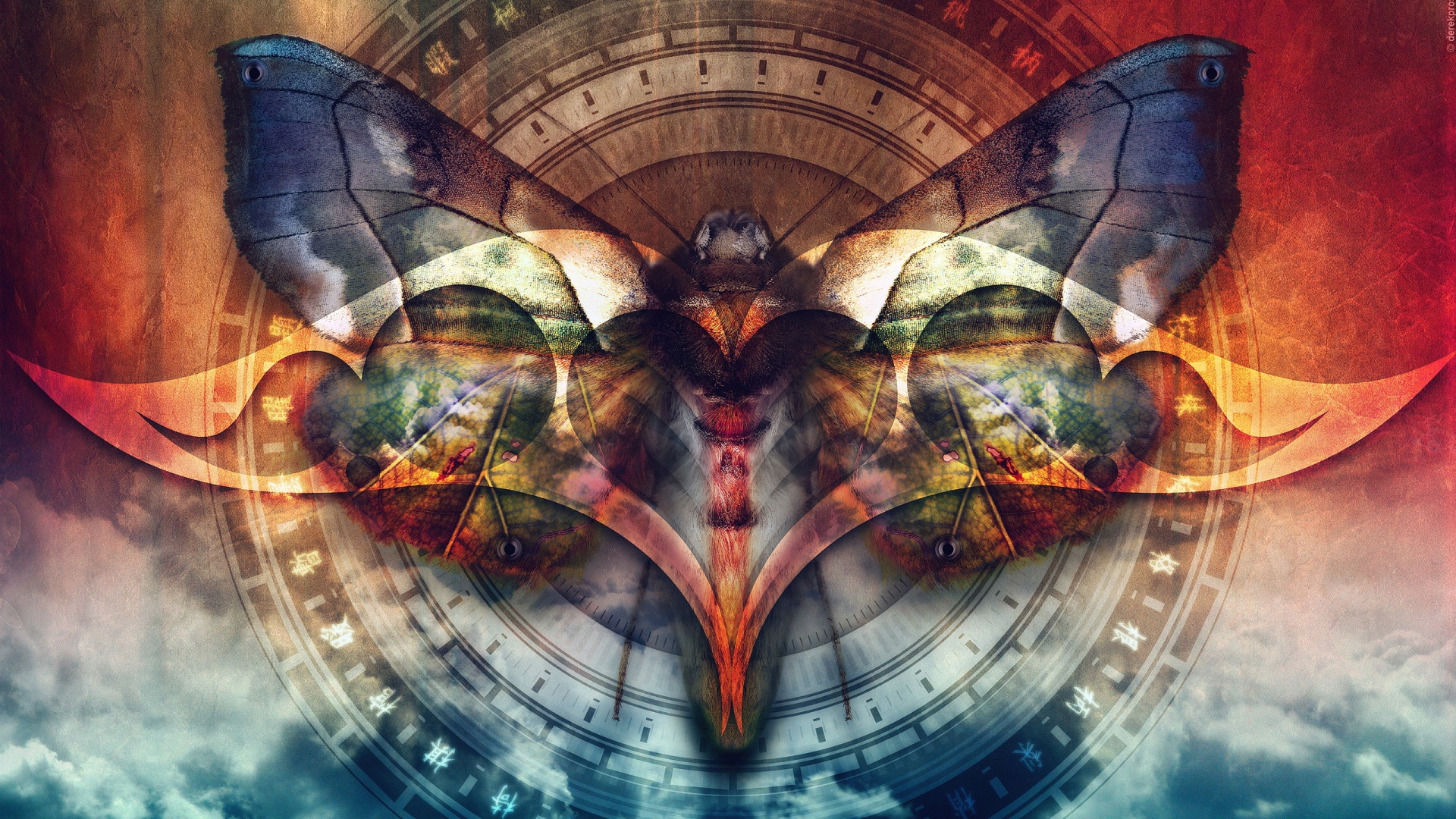 Красивая фэнтезийная бабочка обои