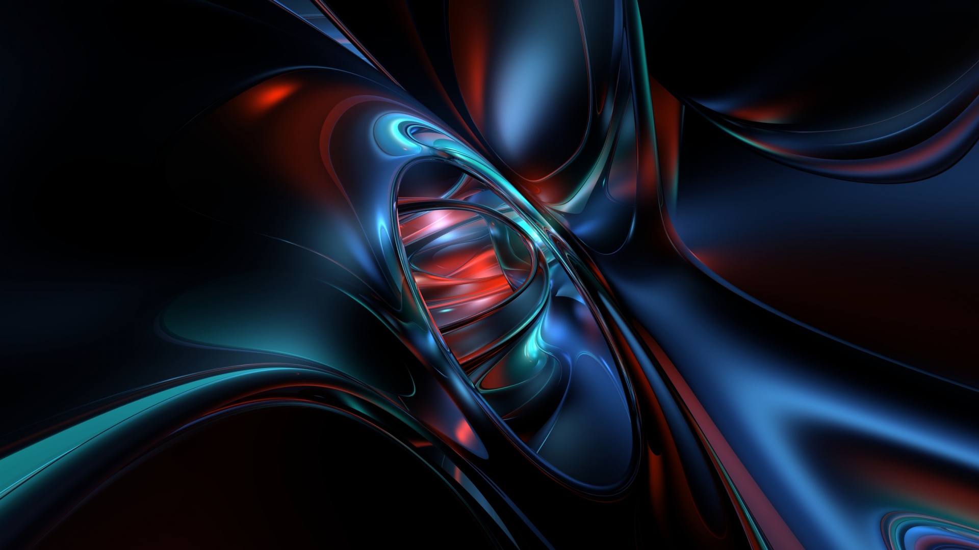 Темная переливчатая абстракция обои