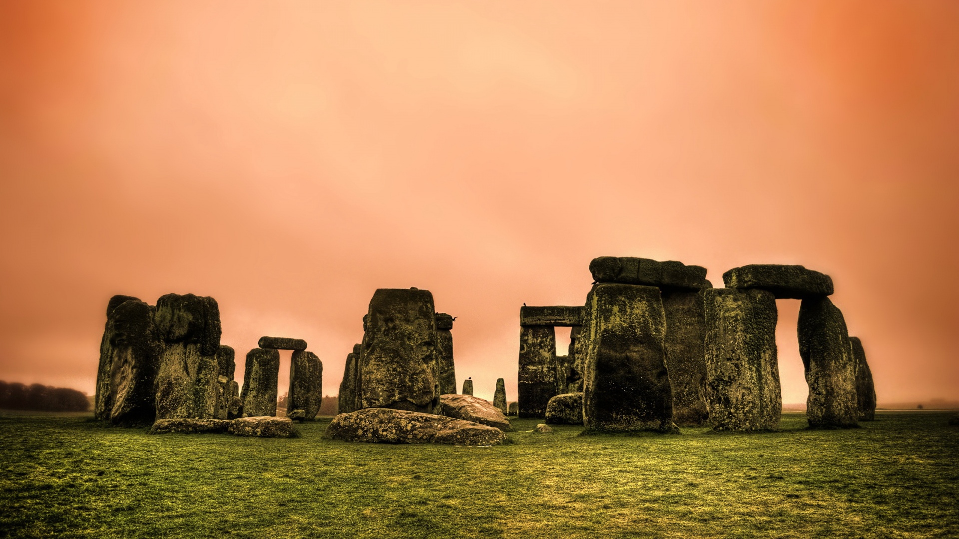 Вечерний Стоунхендж обои