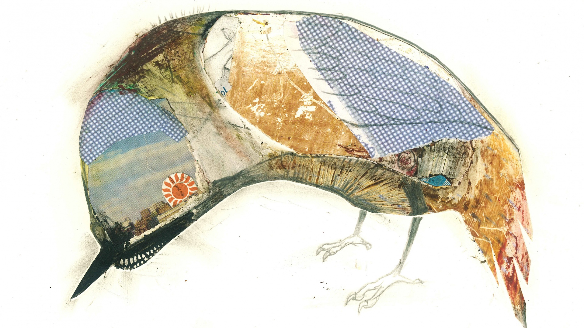 Аппликация Стефана Томпсона "Птица" обои