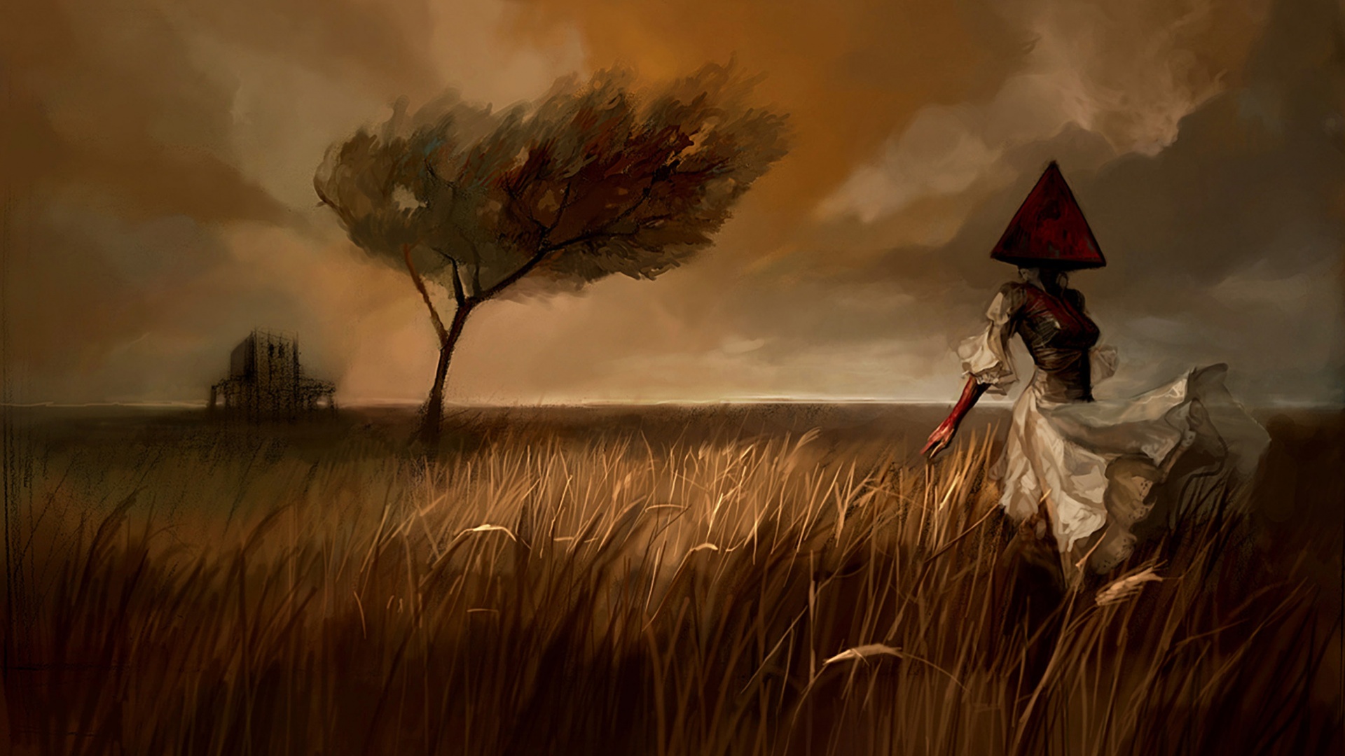 Треугольная голова обои