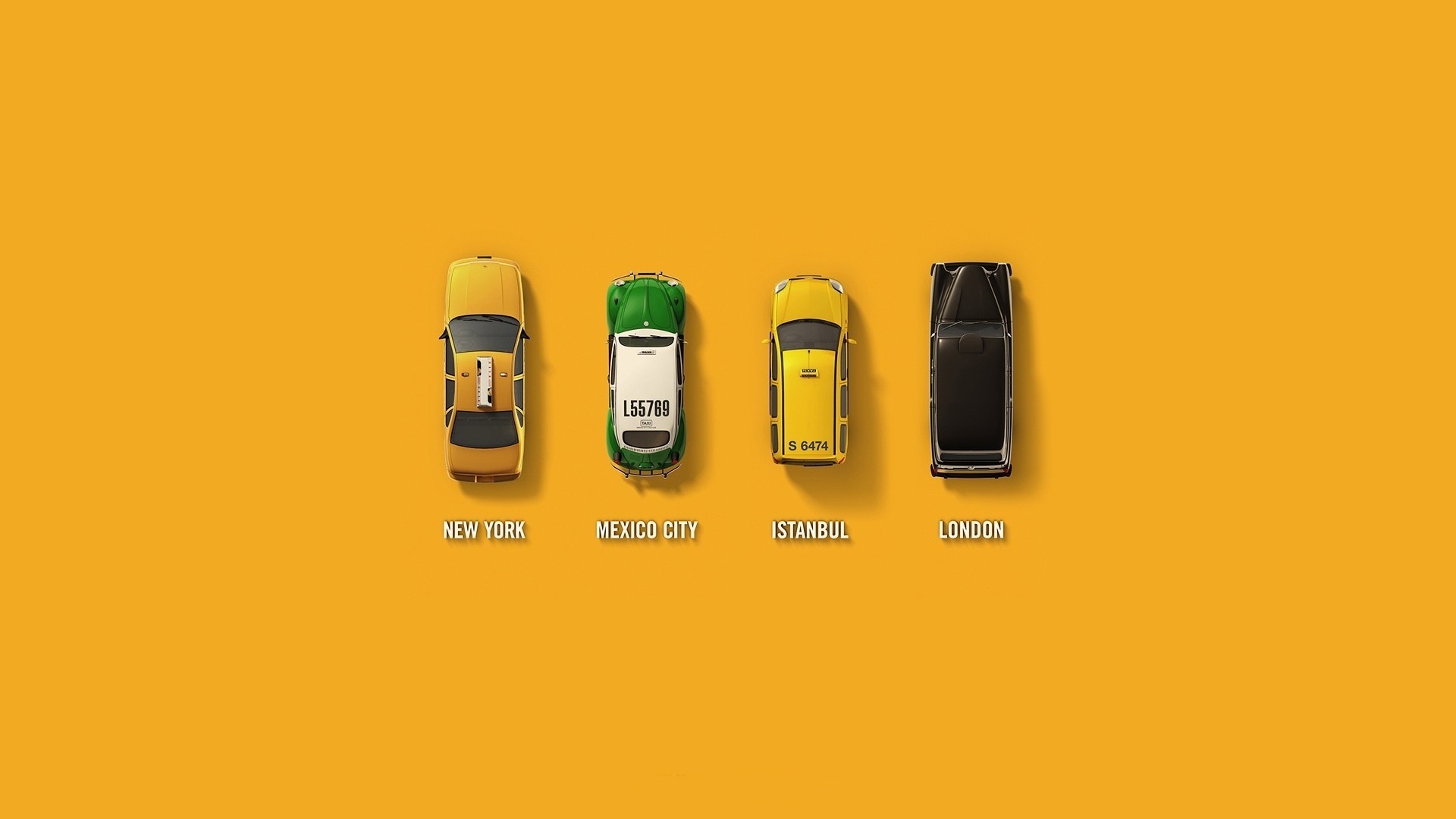 Такси в разных странах мира обои