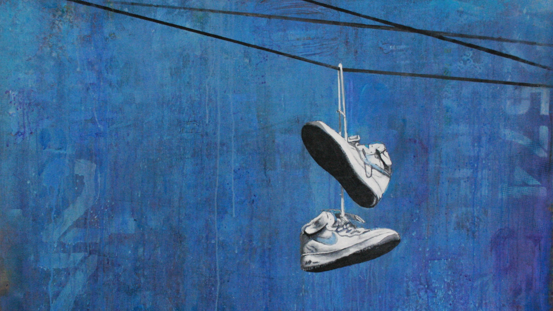 Кросовки на проводе обои