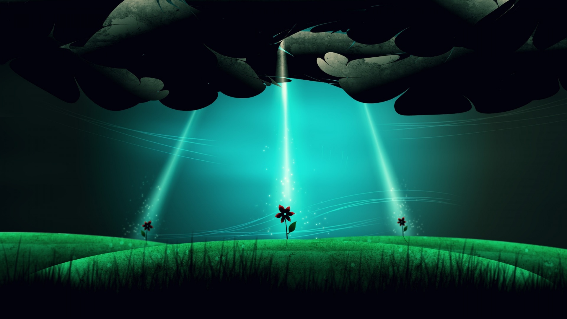 Свет для цветов обои