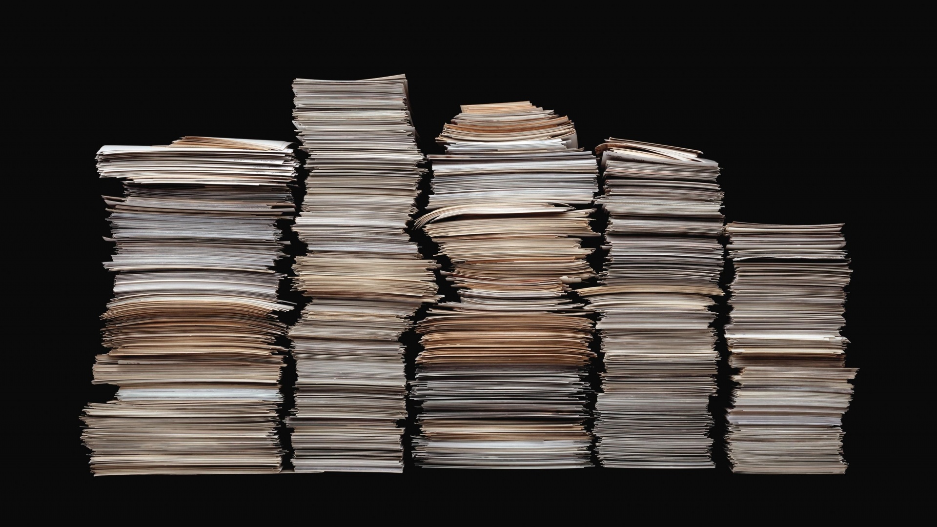 Стопки листов бумаги обои