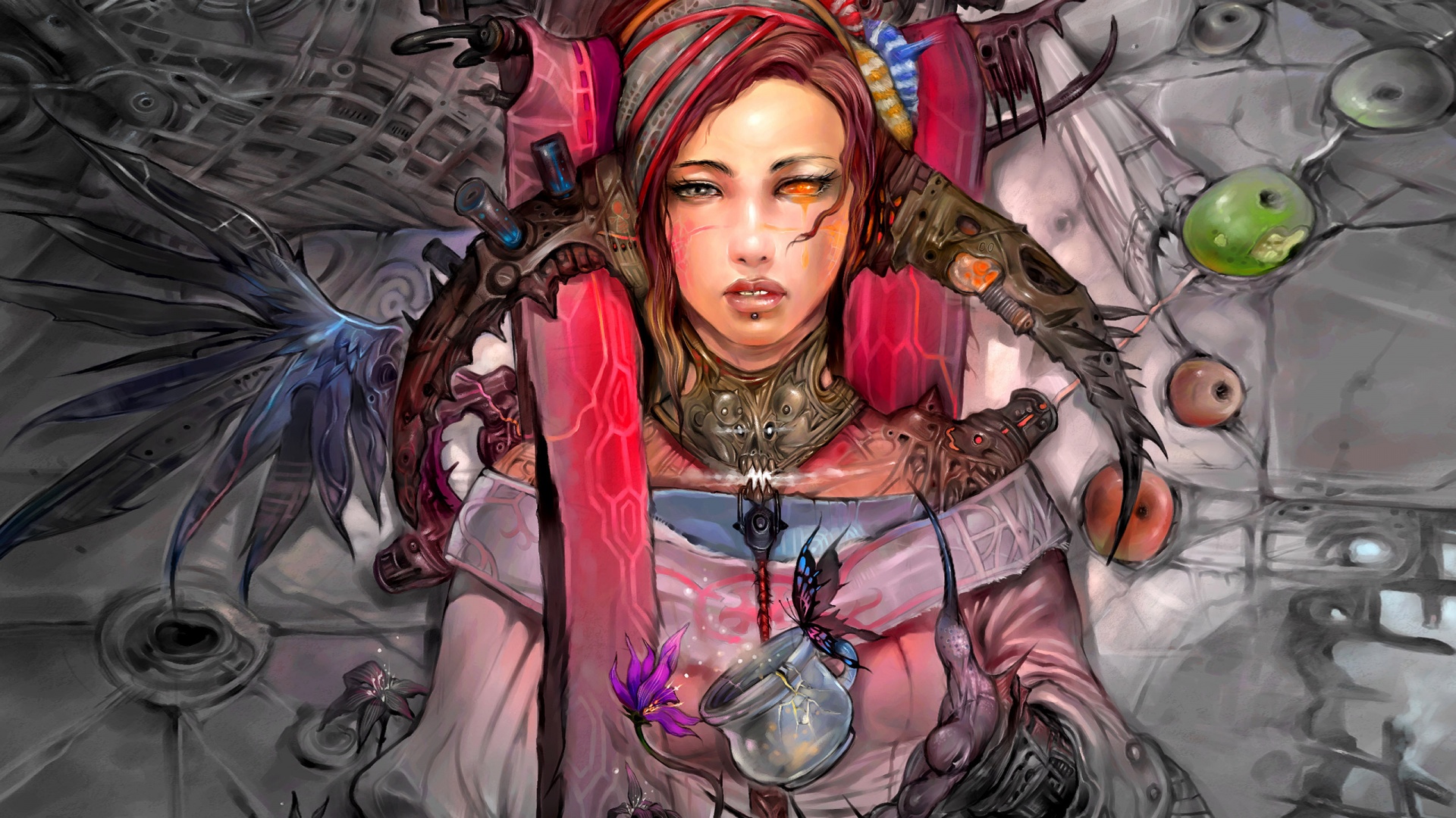 Странная девушка обои