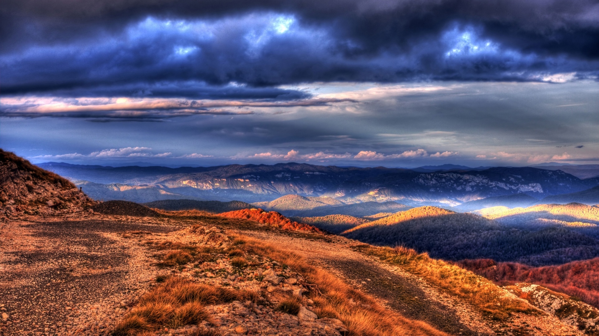 Горы в HDR обои